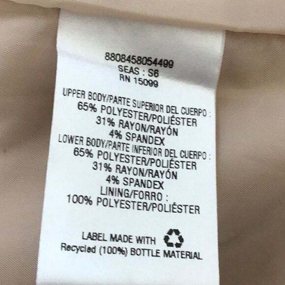 Metaphor Retro Remix Blue &Cream Color Block Coat - Picture 7 of 9